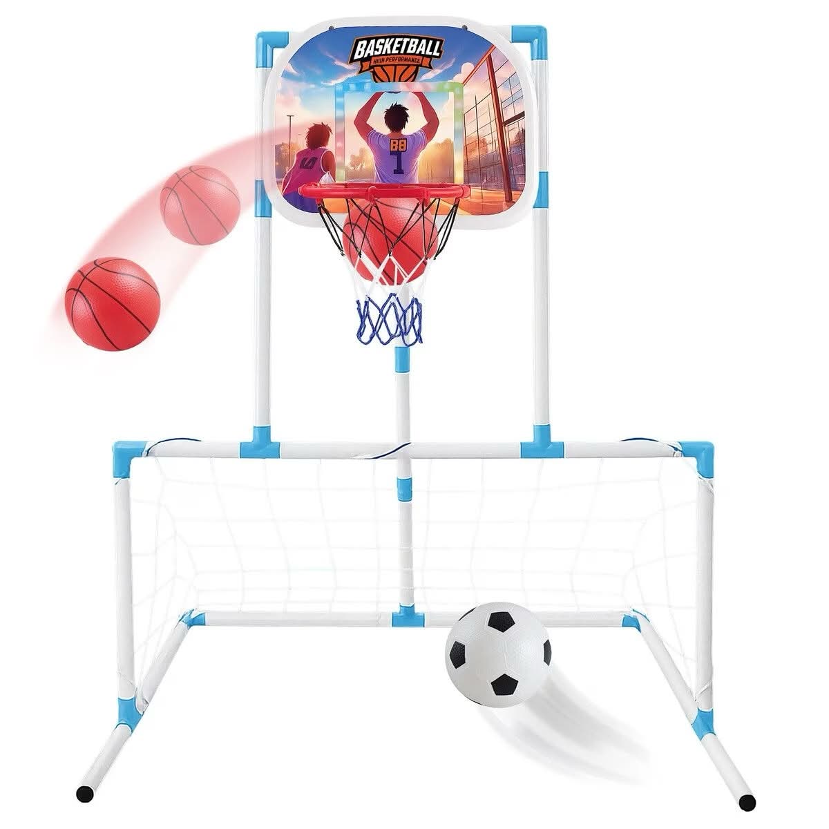 Set 2 në 1 për Basketboll dhe Futboll